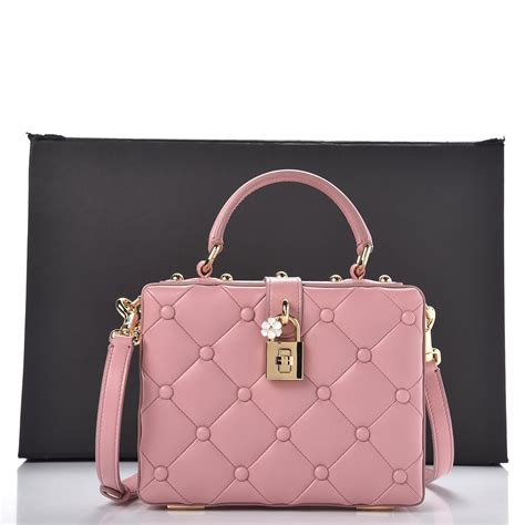 pink dolce and gabbana box bag due